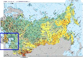 Fisica mapa de Russia