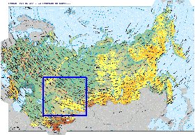 Fisica mapa de Russia