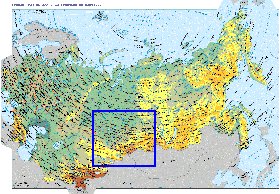 Fisica mapa de Russia