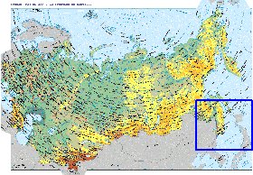 Fisica mapa de Russia