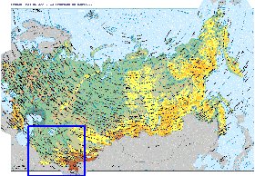 Fisica mapa de Russia