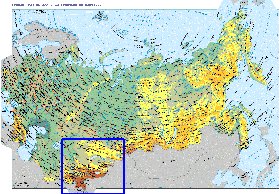 Fisica mapa de Russia