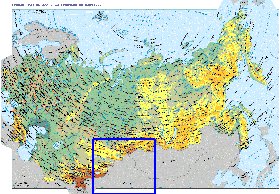 Fisica mapa de Russia