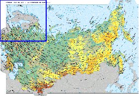 Fisica mapa de Russia