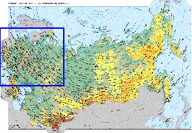 Fisica mapa de Russia