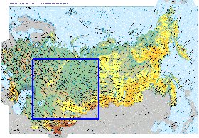 Fisica mapa de Russia