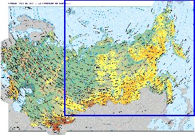 Fisica mapa de Russia