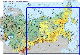 Fisica mapa de Russia