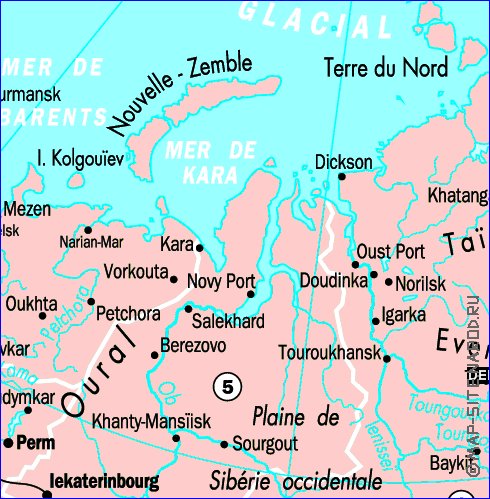 carte de Russie