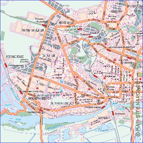 carte de Rostov-sur-le-Don