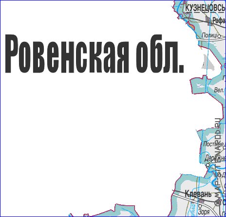 mapa de Rivne