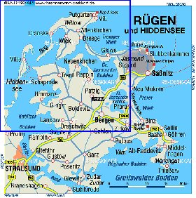 mapa de Rugen