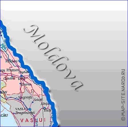 Administrativa mapa de Romenia