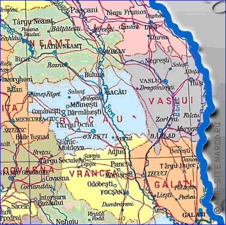 Administratives carte de Roumanie