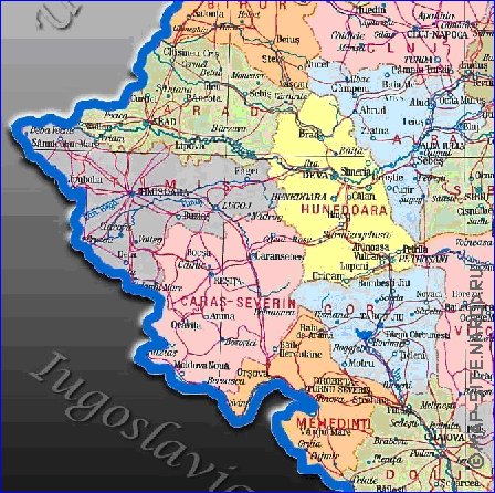 Administratives carte de Roumanie