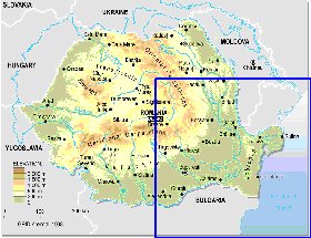Fisica mapa de Romenia