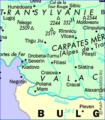 carte de Roumanie