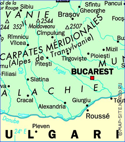 carte de Roumanie