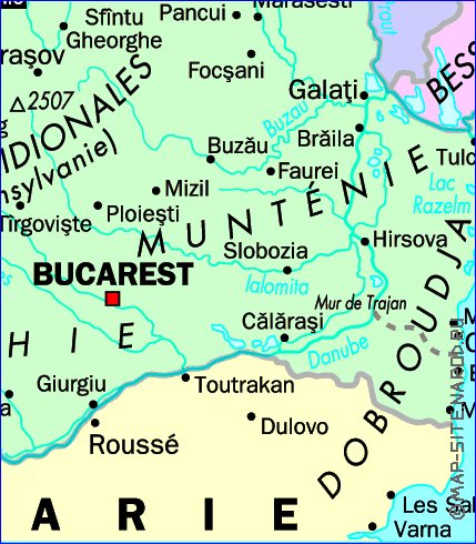 carte de Roumanie