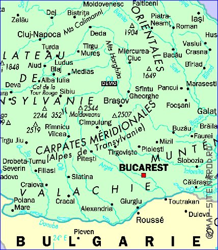 carte de Roumanie